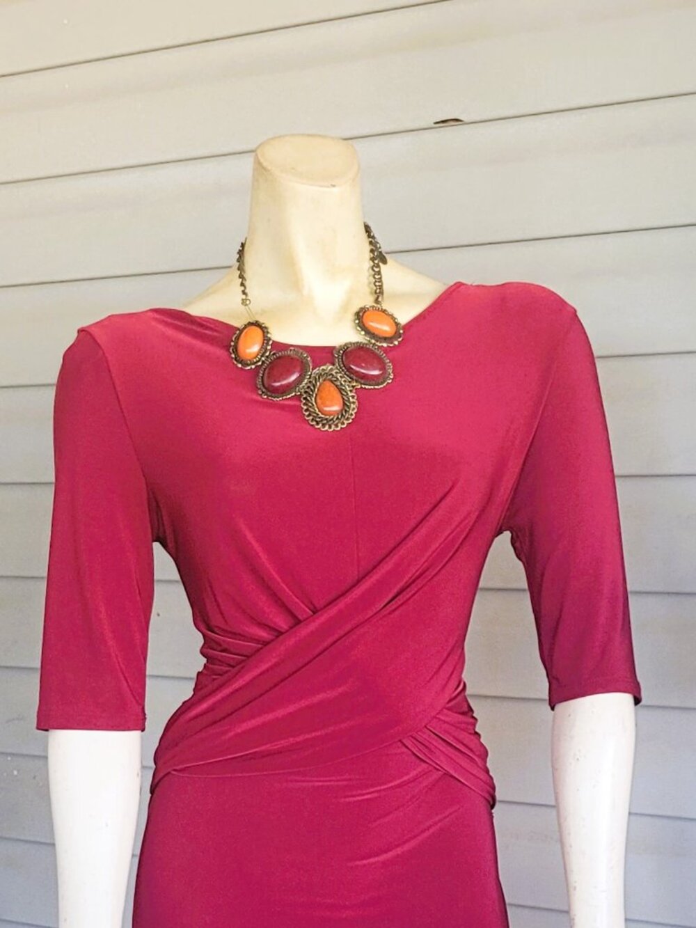 IRIS TWISTED FRONT, WRAP STYLED DRESS